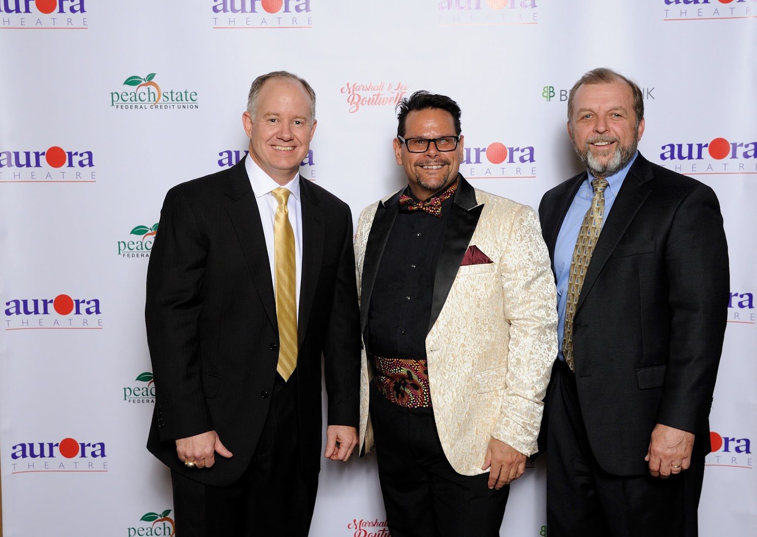 Kip Stokes and Jim Croft with Anthony Rodriguez, the Co-Founder and Producing Artistic Director for the Aurora Theatre.